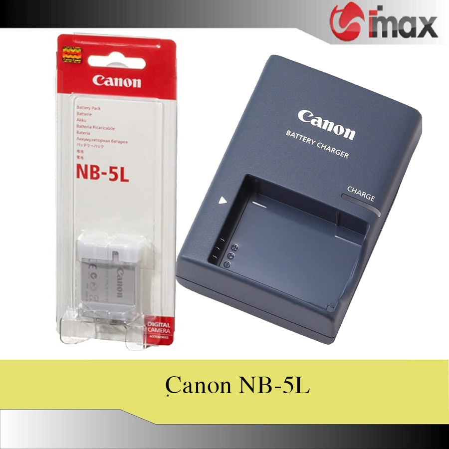 Bộ 01 pin máy ảnh nb-5l + 01 sạc máy ảnh nb-5l- hàng nhập khẩu