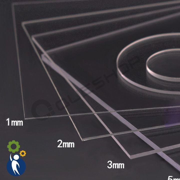 Tấm Mica trong dày 1,3mm, 2mm và 3mm các kích thước a3, a4 – làm mô hình, bể cá mini, làm hologram…