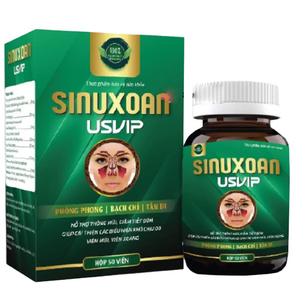 Sinuxoan USVIP - Hỗ trợ cải thiện các biểu hiện khó chịu do bệnh xoang