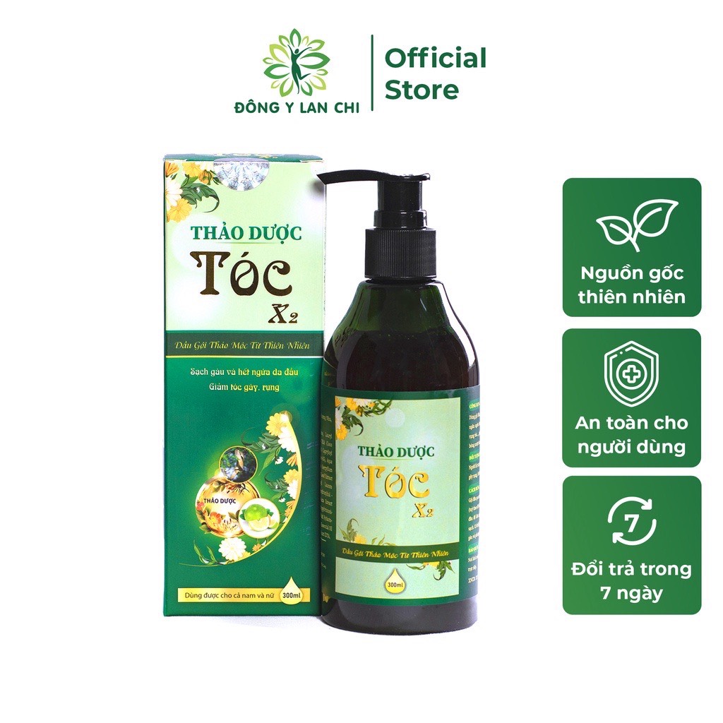 Dầu gội thảo dược tóc X2 Lan Chi - Đánh bay gàu ngứa