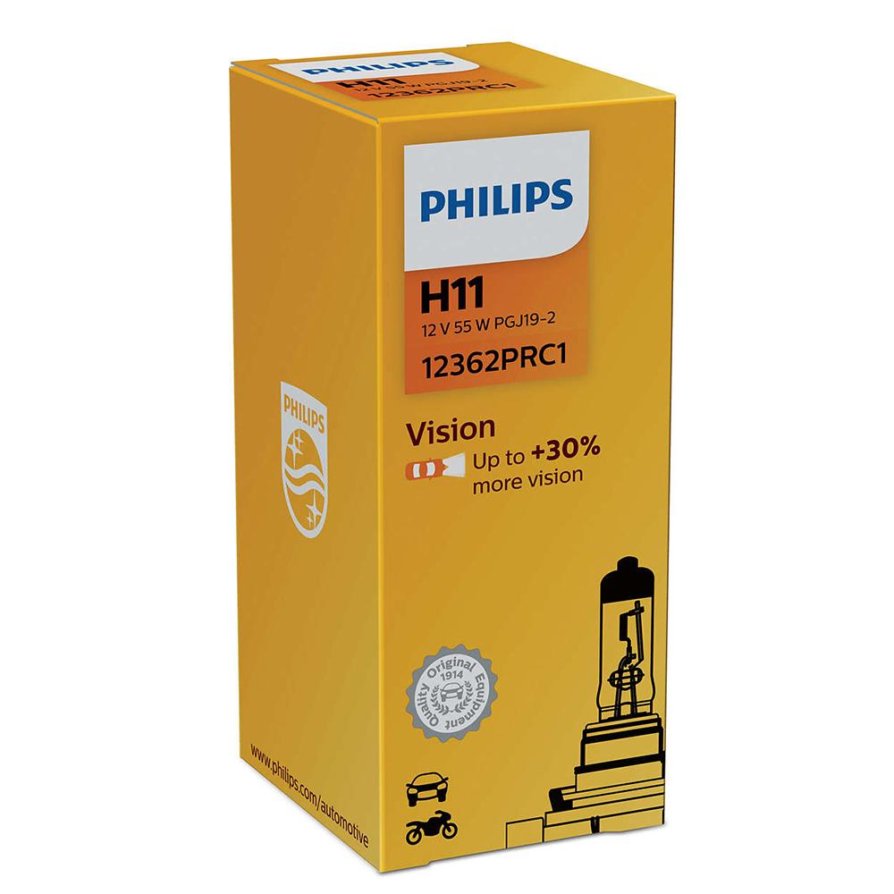 Bóng đèn ô tô bóng đèn xe hơi philips chân h11 12362c1 12v 55w philips halogen oem h11 12362 12v