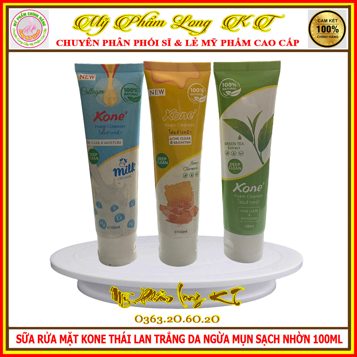 Mẫu mới sữa rửa mặt Kone 100ml