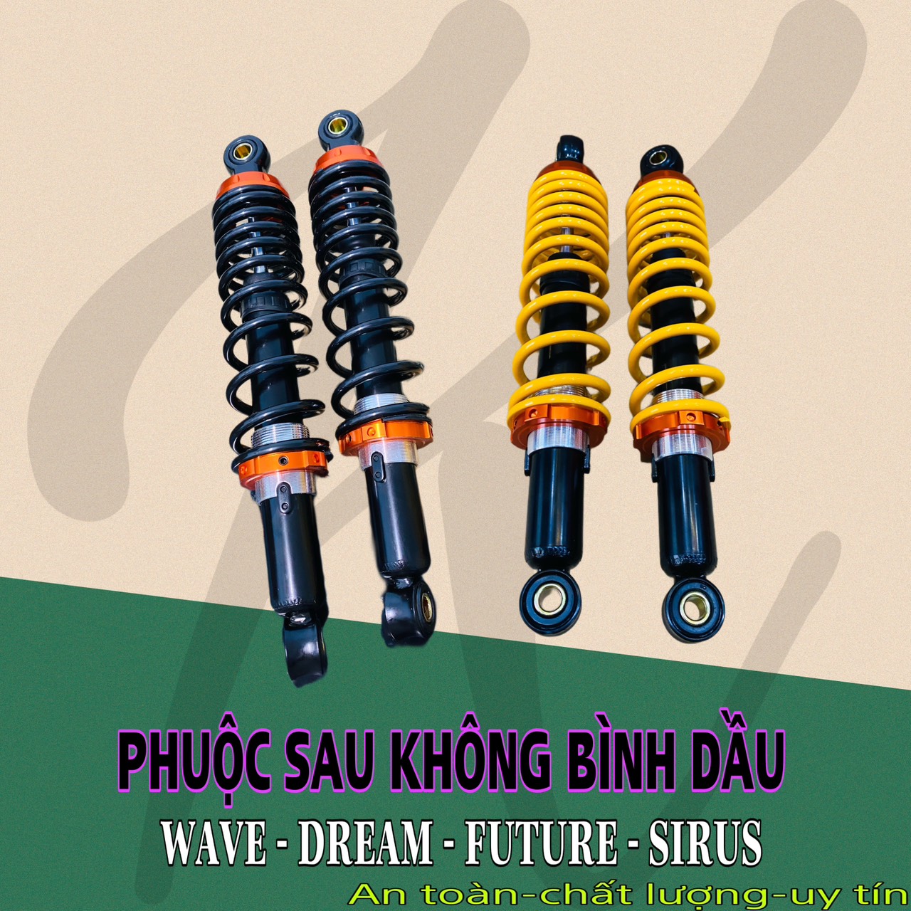 Phuộc sau dành cho xe wave , dream , future , sirus , taurus