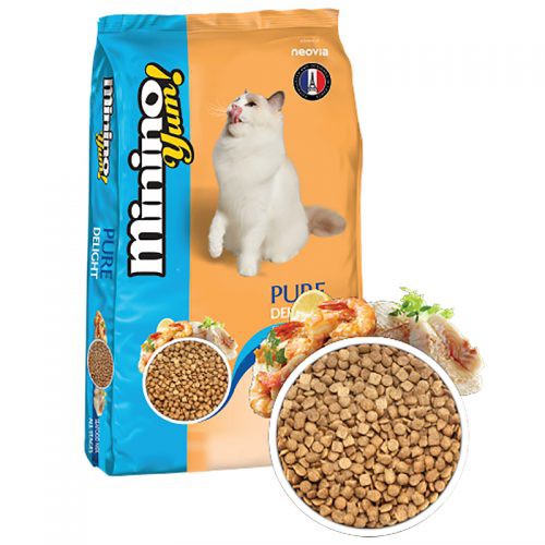 Thức ăn mèo minino yum 350g, hạt mèo