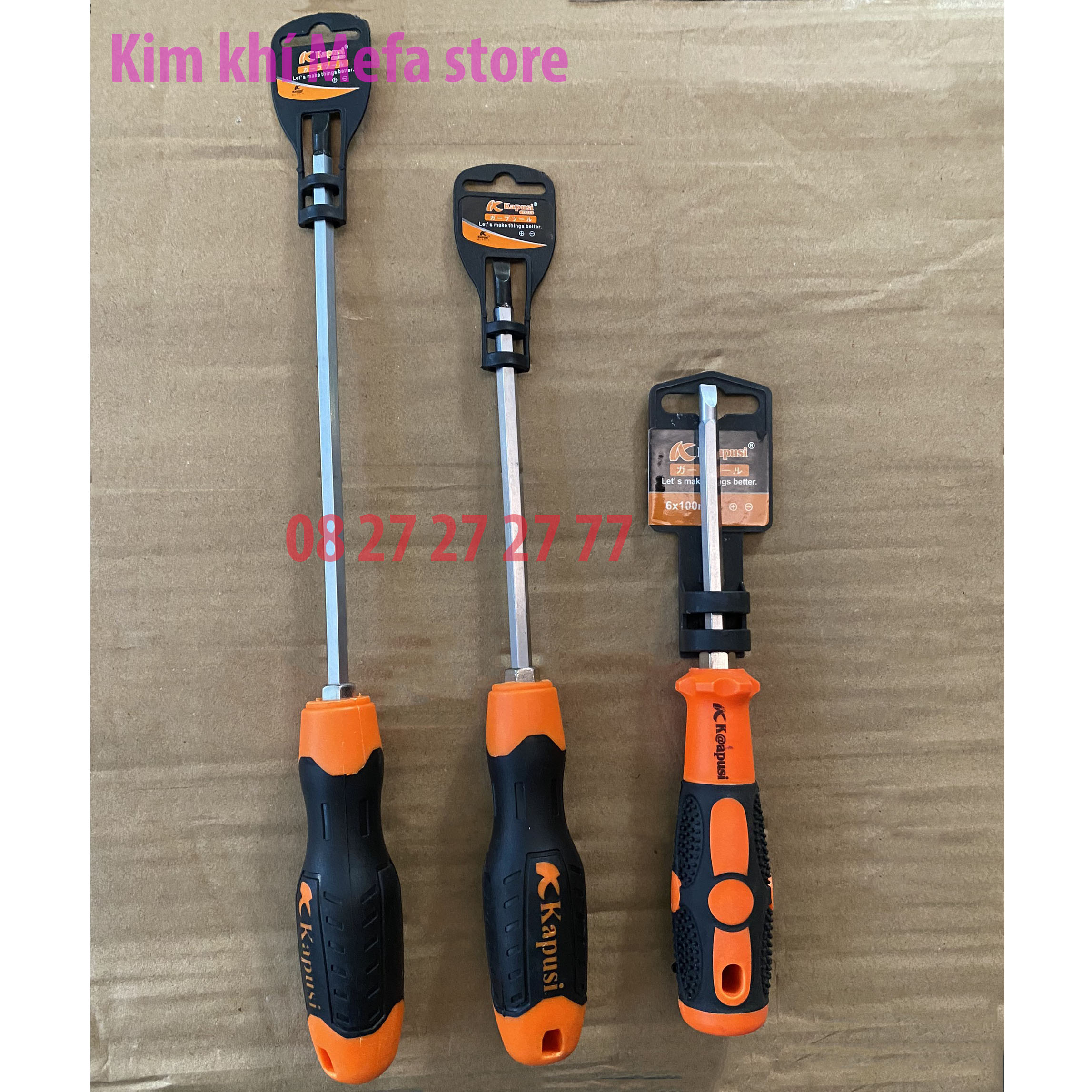 Tô vít, tua vít 2 đầu kapusi - tuốc nơ vít 2 đầu 100, 150, 200 mm
