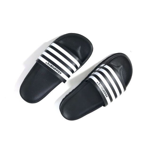 Dép nhựa sọc đen trắng dk333