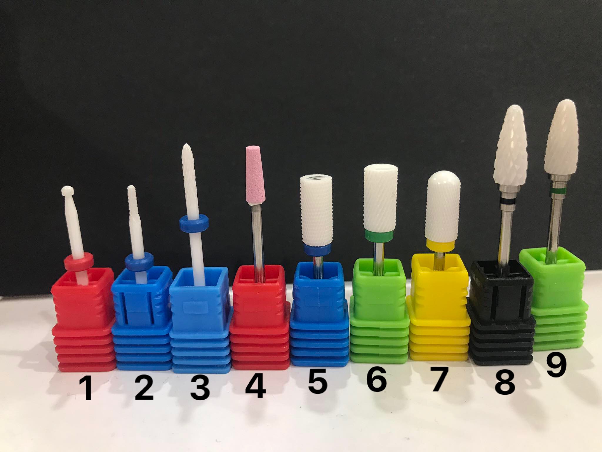 Đầu mài nail các loại bén, êm không sợ chảy máu.