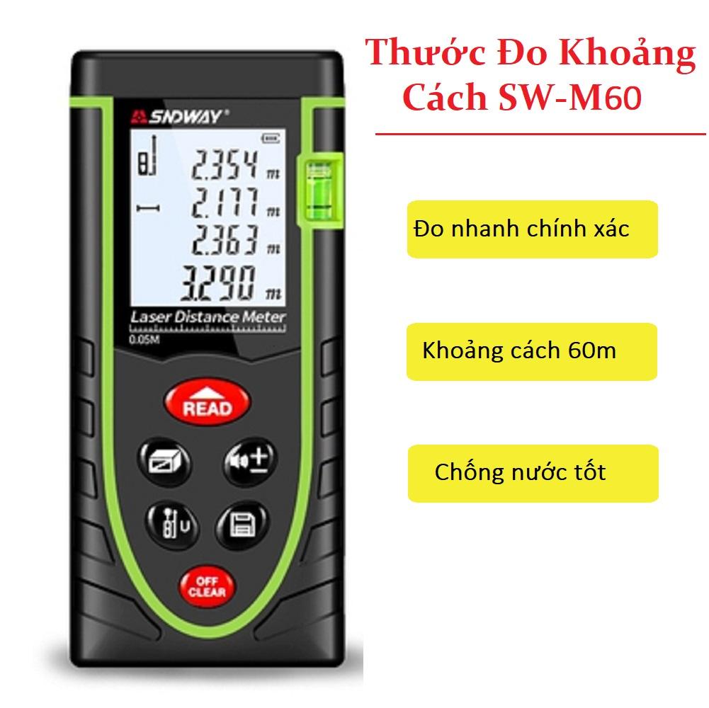 Thước Đo Khoảng Cách Bằng Tia Laser, Thước Đo Khoảng Cách Từ Xa 60m Nhật Bản, Máy Đo Khoảng Cách Điện Tử, Đo Chính Xác 100%, Hiệu Quả, Nhỏ Gọn, Tiện Dụng.