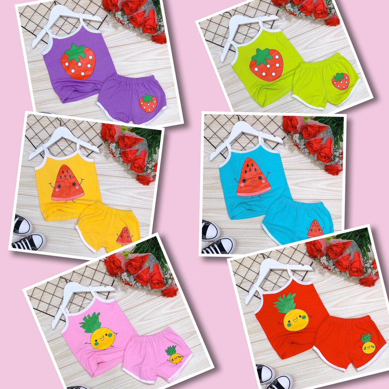 Đồ bộ bé gái từ 7kg-18kg siêu xinh