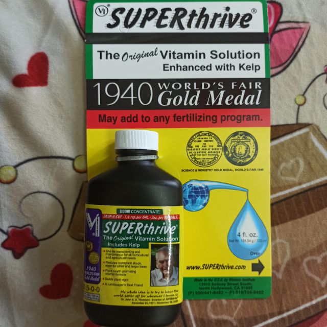 [HCM]Superthrive 120ml Kích thích tăng trưởng-Nhập khẩu từ Mỹ- làm phá vỡ sự chậm phát triển của cây