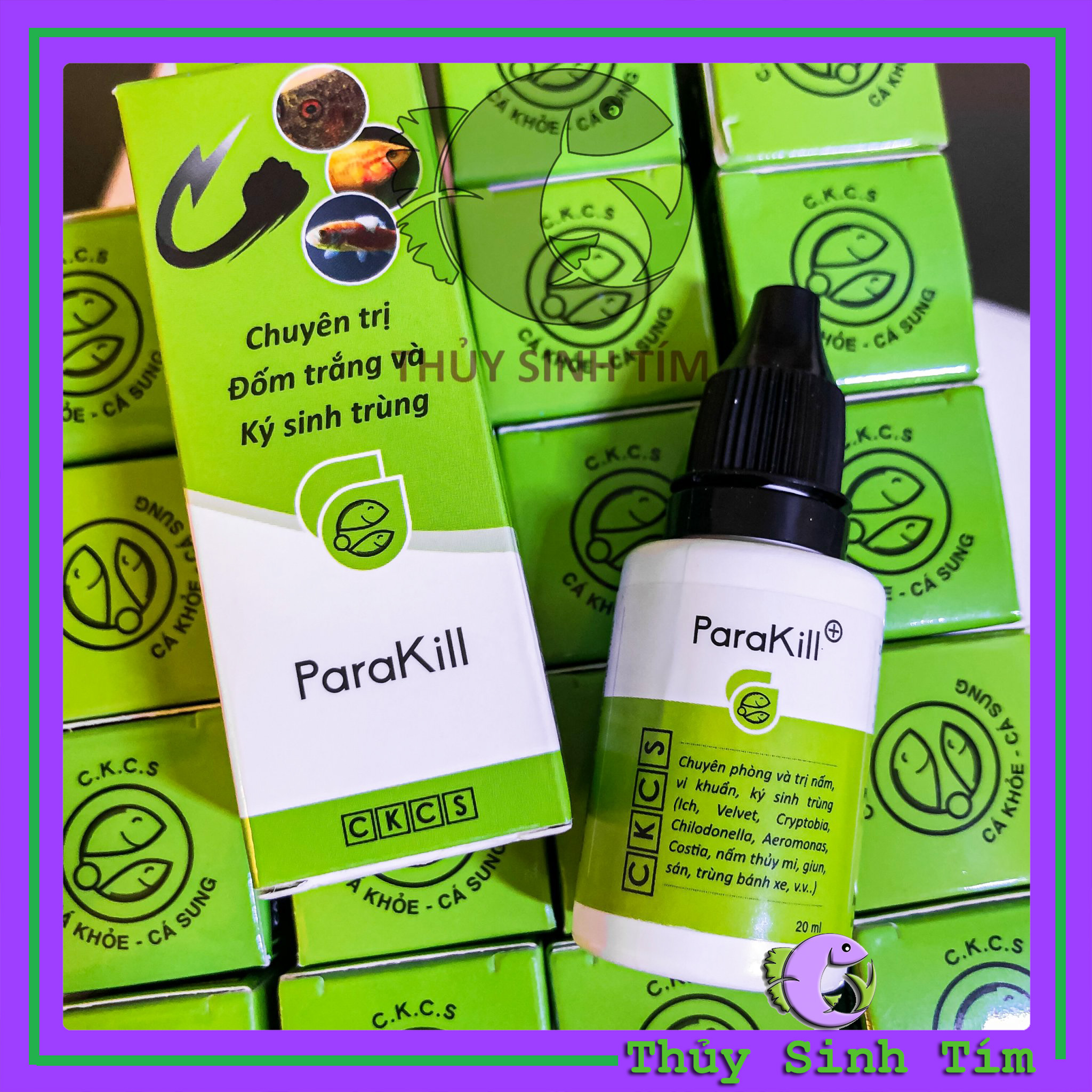 Parakill - chuyên tr..ị đốm trắng và ký sinh trùng