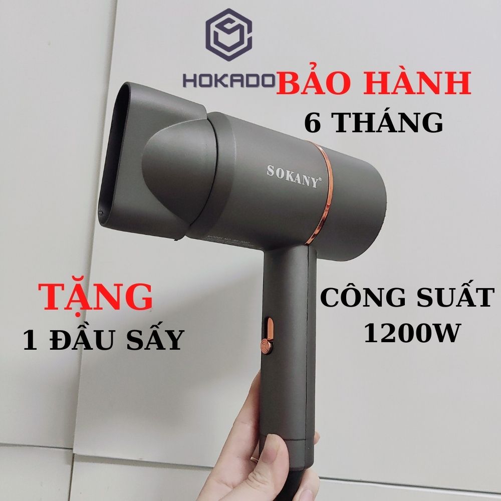 Máy Sấy Tóc Công Suất Lớn SoKaNy SK-22 Nobihome,máy sấy tóc tạo kiểu SoKaNy công suất 1200W sấy siêu nhanh không bị khô tóc