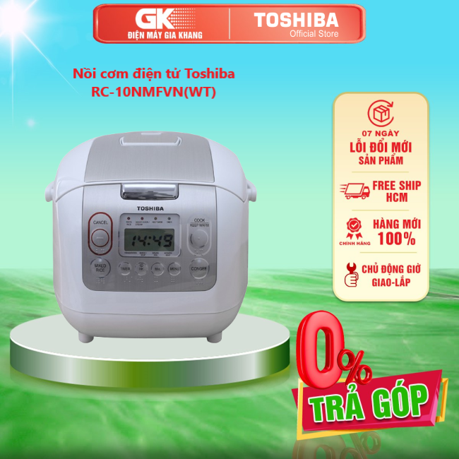 Nồi cơm điện tử Toshiba RC-10NMFVN(WT) - GIAO TOÀN QUỐC - FREESHIP HCM