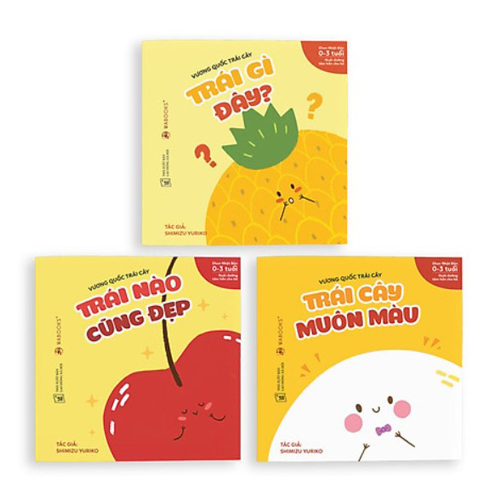 Sách Cho Bé Combo 3 Cuốn Truyện Tranh Ehon Nhật Bản - Vương quốc trái cây Dành cho trẻ 0-4 tuổi