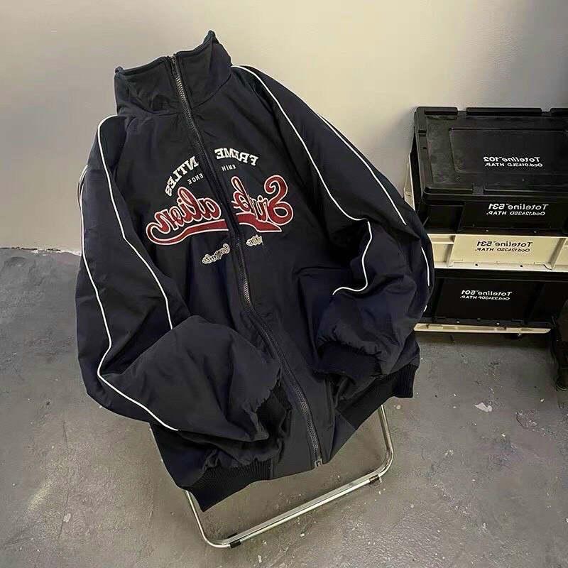 Áo khoác bomber nam nữ form rộng chất dù ngoại hai lớp, Áo khoác bomber unisex dù phong cách hai lớp SIMBALOR