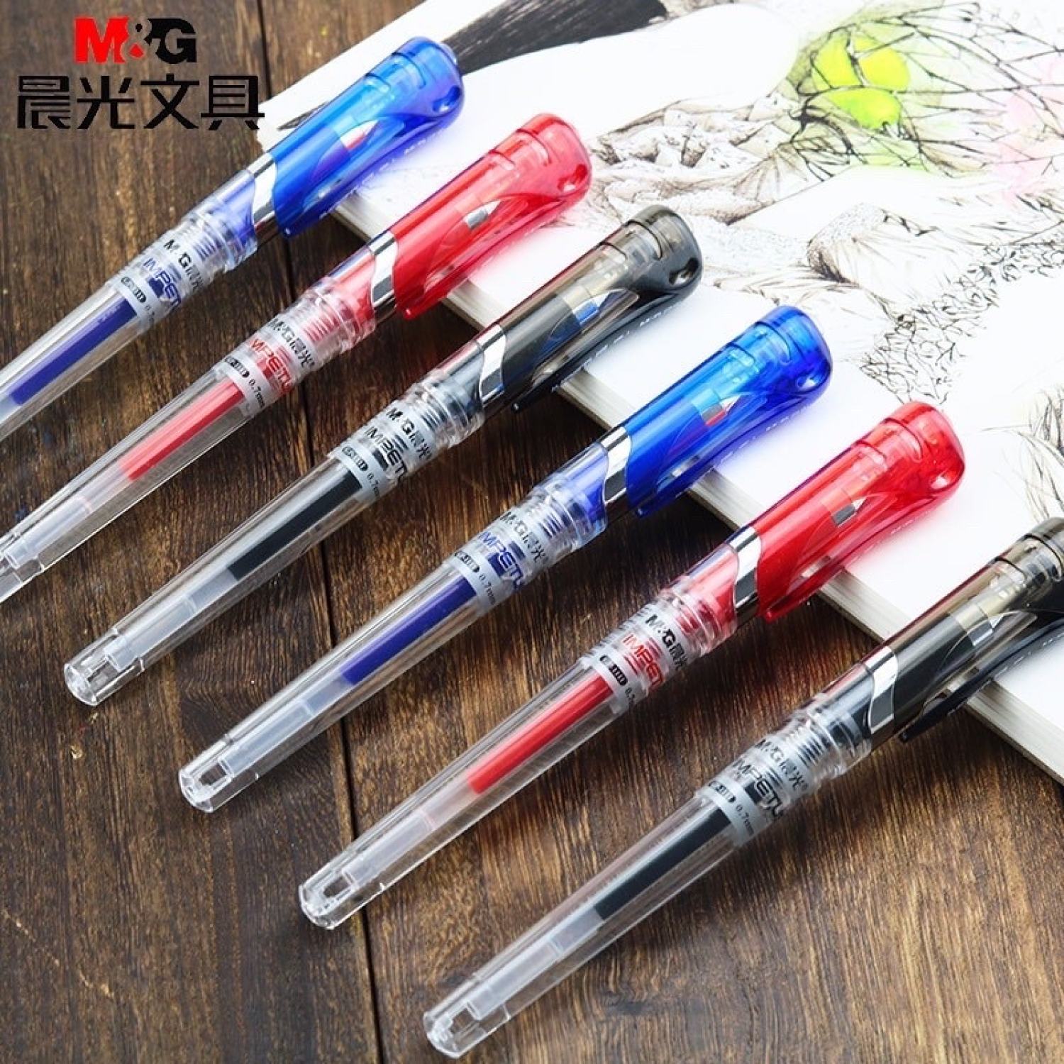 Bút ɡel MG Luyện viết chữ Hán Đẹp ngòi 0.7m 3 màu lựa chọn