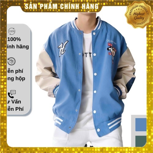 Áo khoác nỉ bomber unisex 2 lớp, áo khoác nỉ dày dặn - k083_py