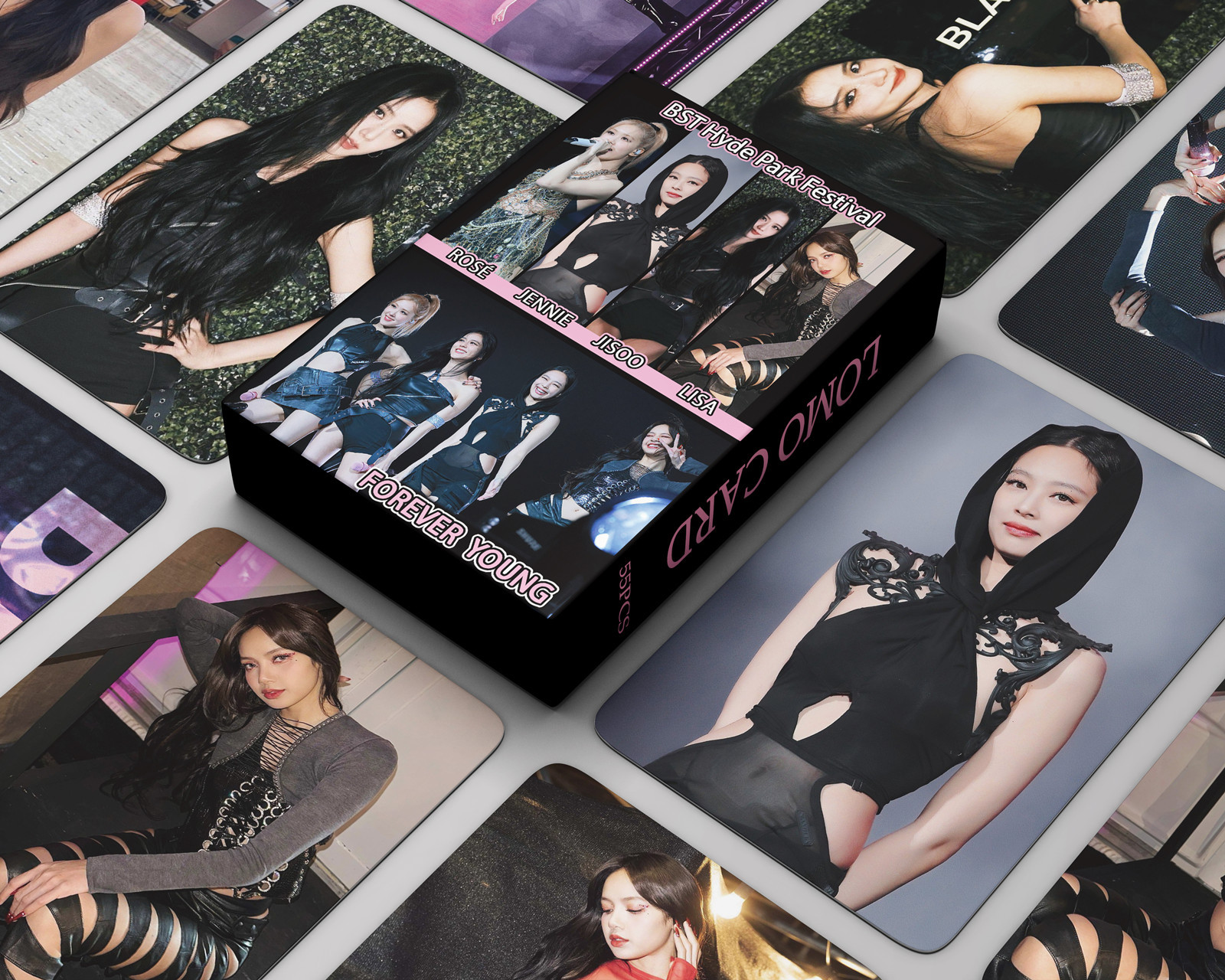 Thẻ Lomo card BlackPink bo góc Born Pink Forever Young Album Thần Tượng Kpop - BST Hyde Park Festival