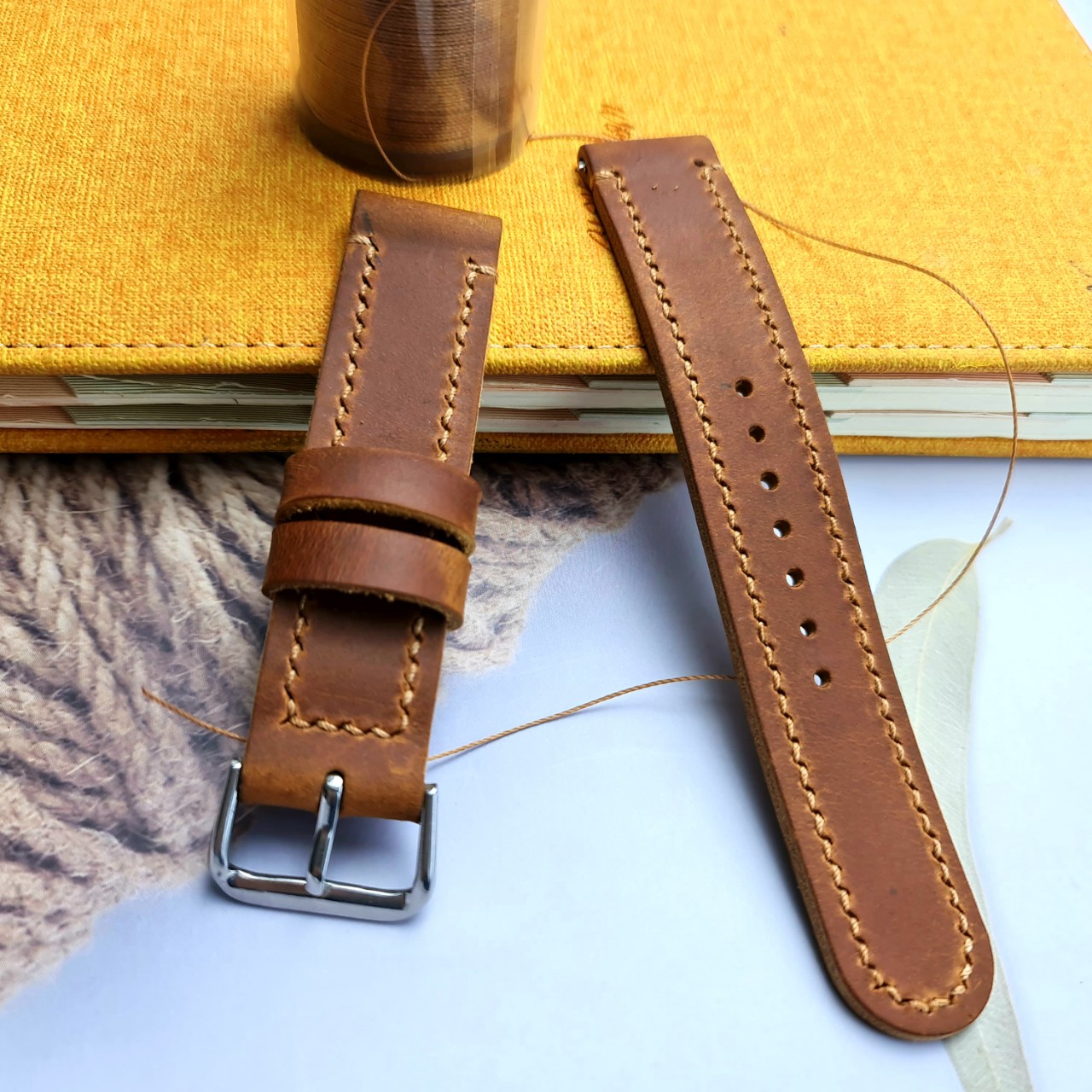 Dây Đồng Hồ Da Bò Sáp 2 Mặt, Dây Da Đồng Hồ Nam, Dây Đeo Đồng Hồ, Dây Đồng Hồ Nam, Dây Da, Quai Đồng Hồ Thông Minh Size 18mm 20mm 22mm DW, Daniel Wellington, Orient, Seiko, Casio, Movado, Tristar Vnstrap