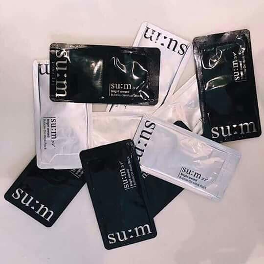 Mặt nạ Sum37 Mặt nạ thải độc dưỡng trắng da lẻ 1 miếng