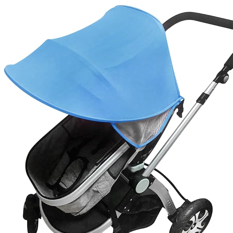 PURFUN Anti-UV Canopy for Stroller, Baby Stroller Rayshade Sunshade Sun Cover Sun Protection Foldable Pram Pushchair Sun Shade Canopy Parasol Extender Acce - 3