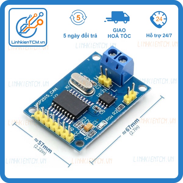 Mạch chuyển đổi giao tiếp can bus mcp2515