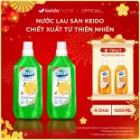 MUA 2 TẶNG 2 Nước Lau Sàn Cao Cấp Keido – Hương Quế, Hương Sả Chanh, Chiết Xuất Thiên Nhiên, Ngăn Côn Trùng