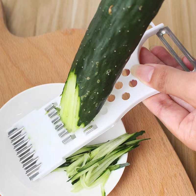 Nạo củ quả đa năng 6 in 1 chống han gỉ, dụng cụ nạo củ quả nhỏ gọn, nhanh chóng, tiện lợi Y