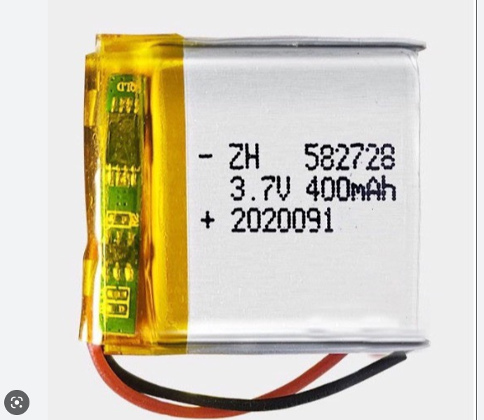 Pin Sạc 3.7V 400mah 582728 Lithium Polymer Cho tai nghe,loa Mp3 MP4 MP5 GPS PSP Bluetooth hàng mới