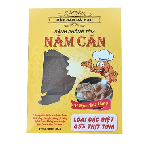 Bánh phồng tôm năm căn hộp 500g