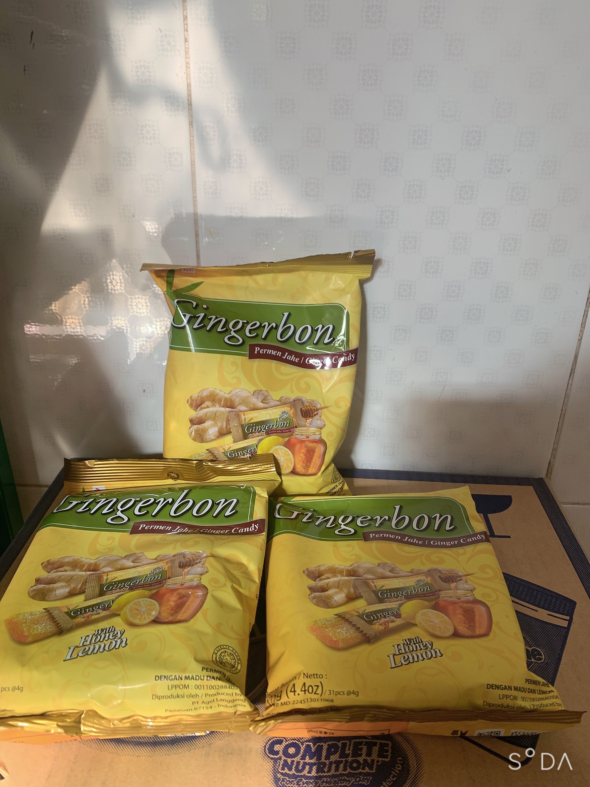 Kẹo Gừng Gingerbon Chanh Mật Ong Gói 125g