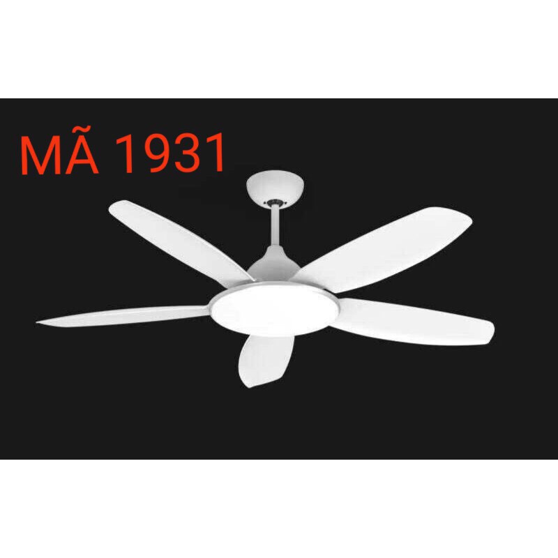 Quạt trần cerata 1931 trắng sữa động cơ dc tiết kiệm điện, công suất 90w lõi đồng 2 chiều gió, có remote tiện lợi