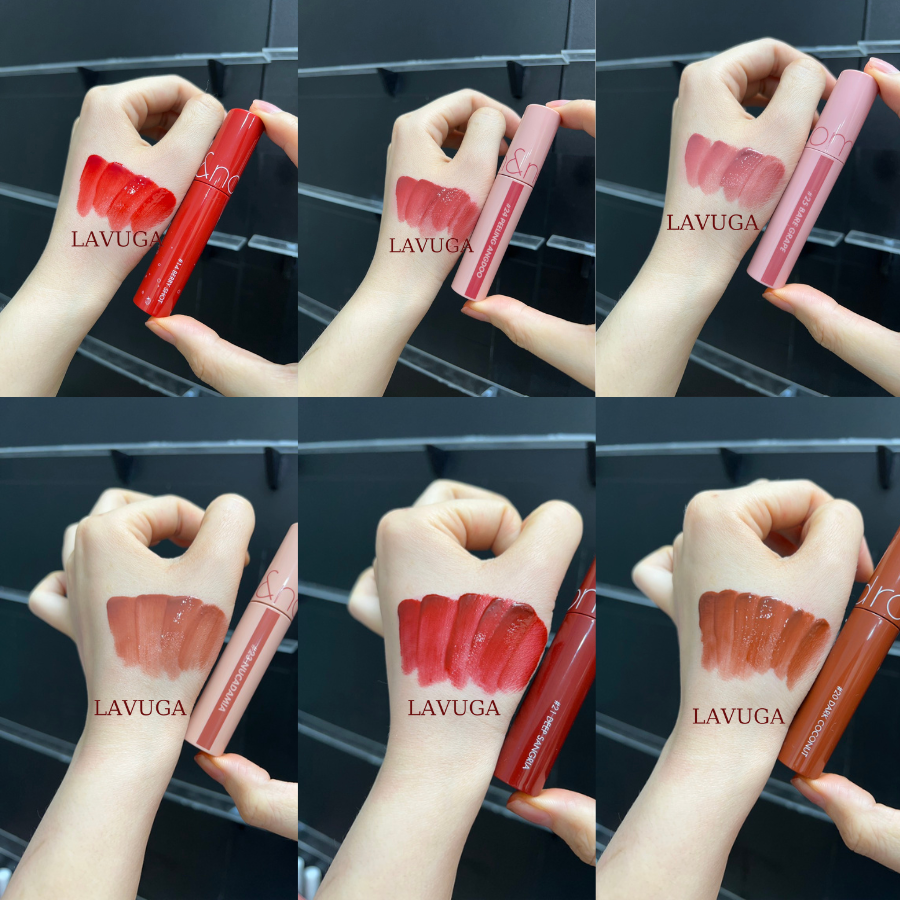 Son bóng romand (Romand Juicy Lasting Tint đủ 25 mã màu)