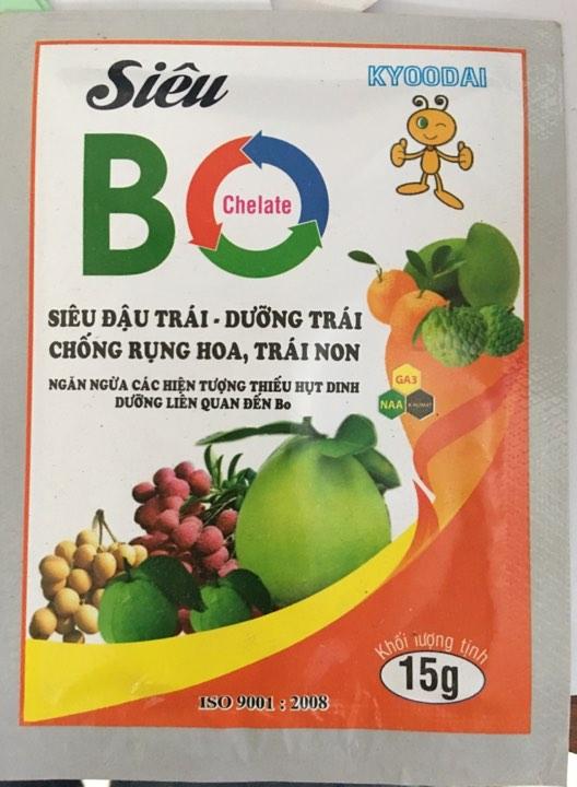 Set 10 gói phân bón Siêu Bo (chống rụng hoa, trái non)