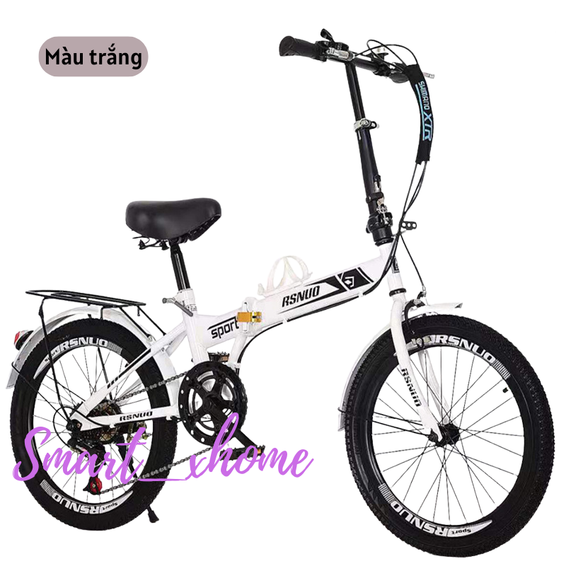 Xe đạp gấp, xe đạp gấp gọn RSNUO 20inch, xe đạp phong cách hàn quốc cho học sinh sinh viên cao cấp VAN09 Smart_xhome