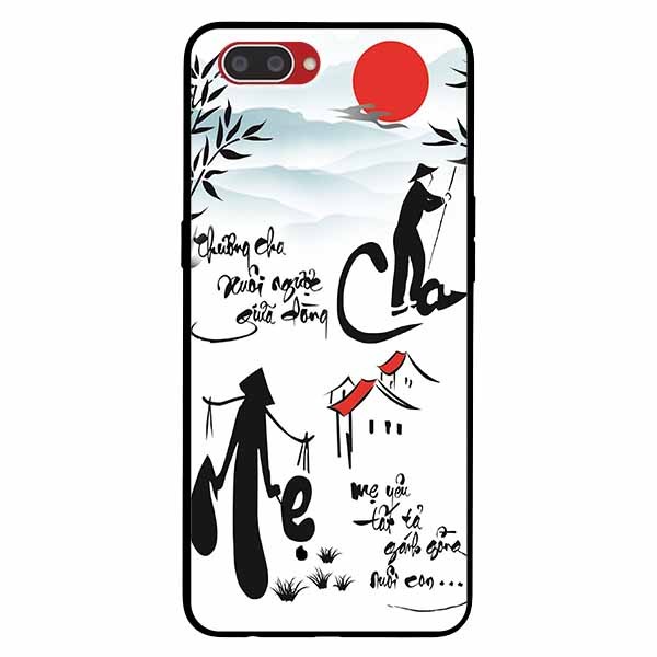 [HCM]Ốp Cường Lực Dẻo Đen Dành Cho Oppo A12e - A3s - Realme C1 Mẫu Cha Mẹ Mẫu Đẹp