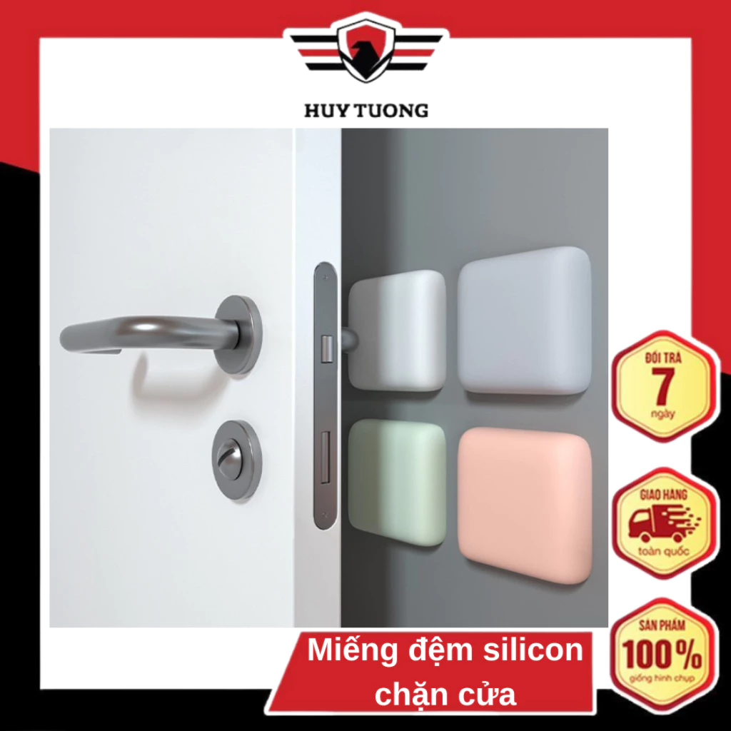 Miếng Đệm Silicon Dán Tường Chống Va Đập Bảo Vệ Cửa Và Tường - Huy Tưởng