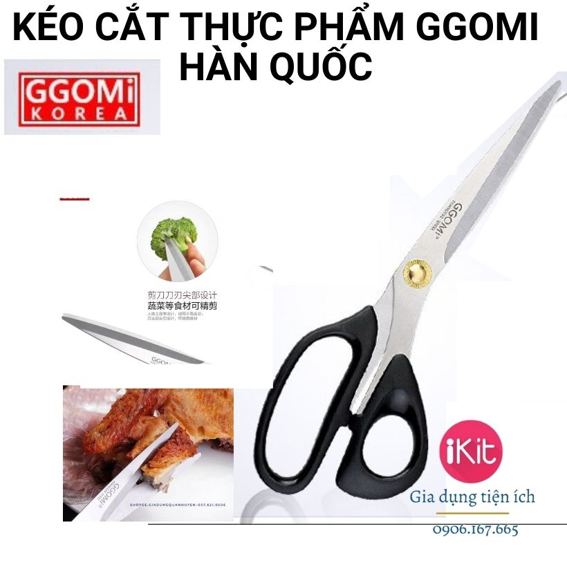 Kéo cắt thực phẩm, kéo cắt gà GGOMI Hàn Quốc. Hàng loại xịn. Kéo cực sắc, không bị han gỉ. Hàng tiêu dùng nội địa Hàn