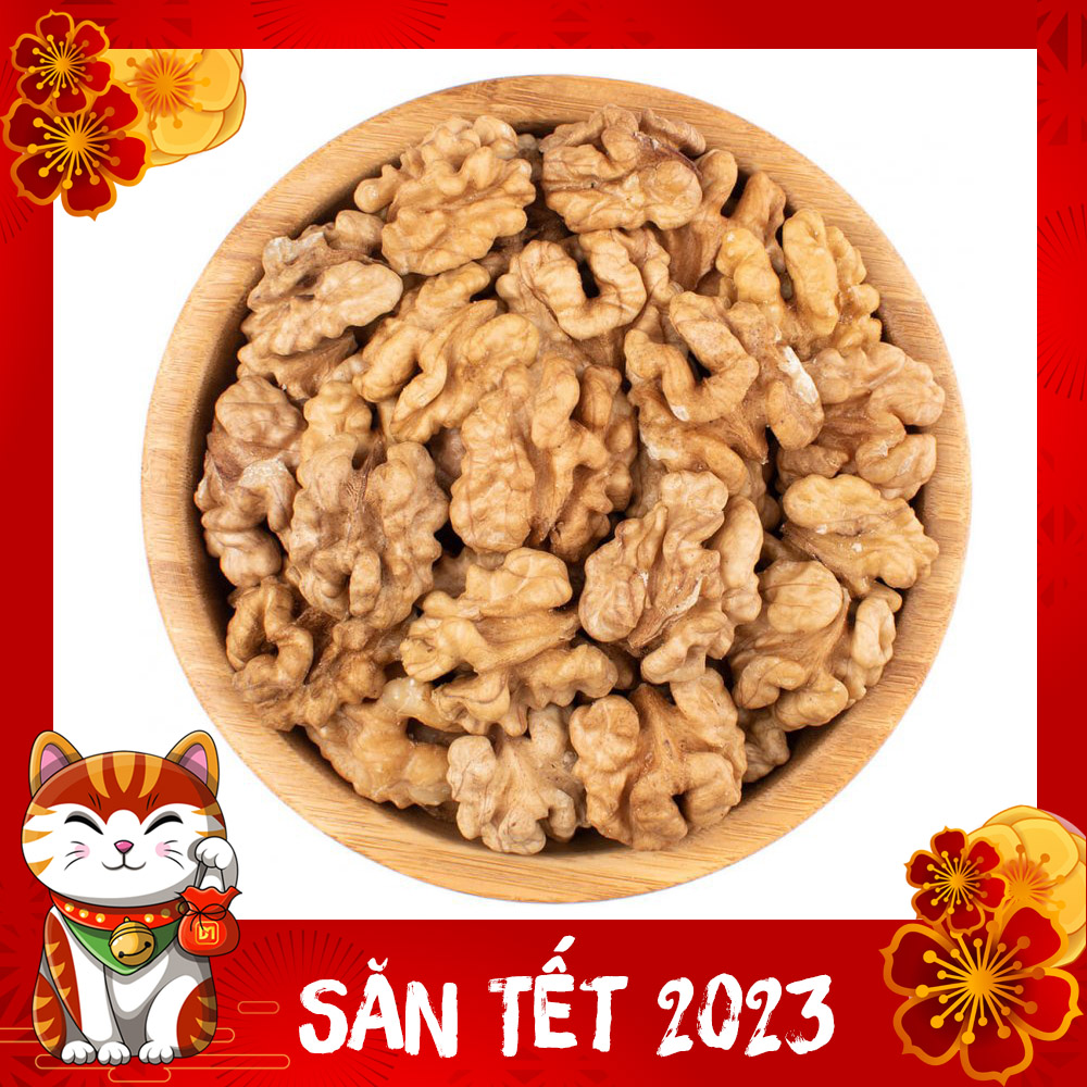 1KG nhân quả óc chó nếp vàng ruột óc chó đã tách vỏ