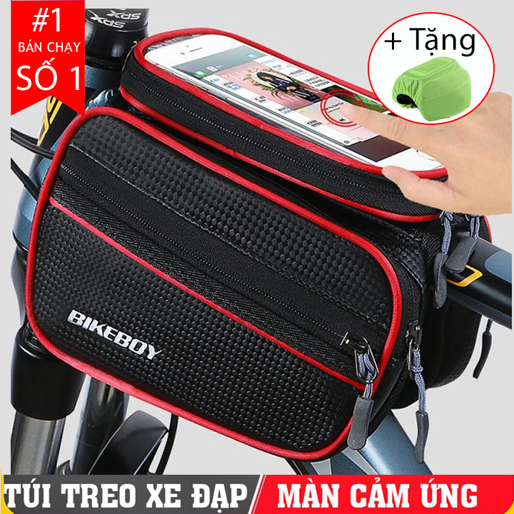 Túi treo sườn xe đạp thể thao chống nước màn hình cảm ứng điện thoại, giá treo ghi đông đựng đồ gắn khung xe đạp địa hình Bikeboy