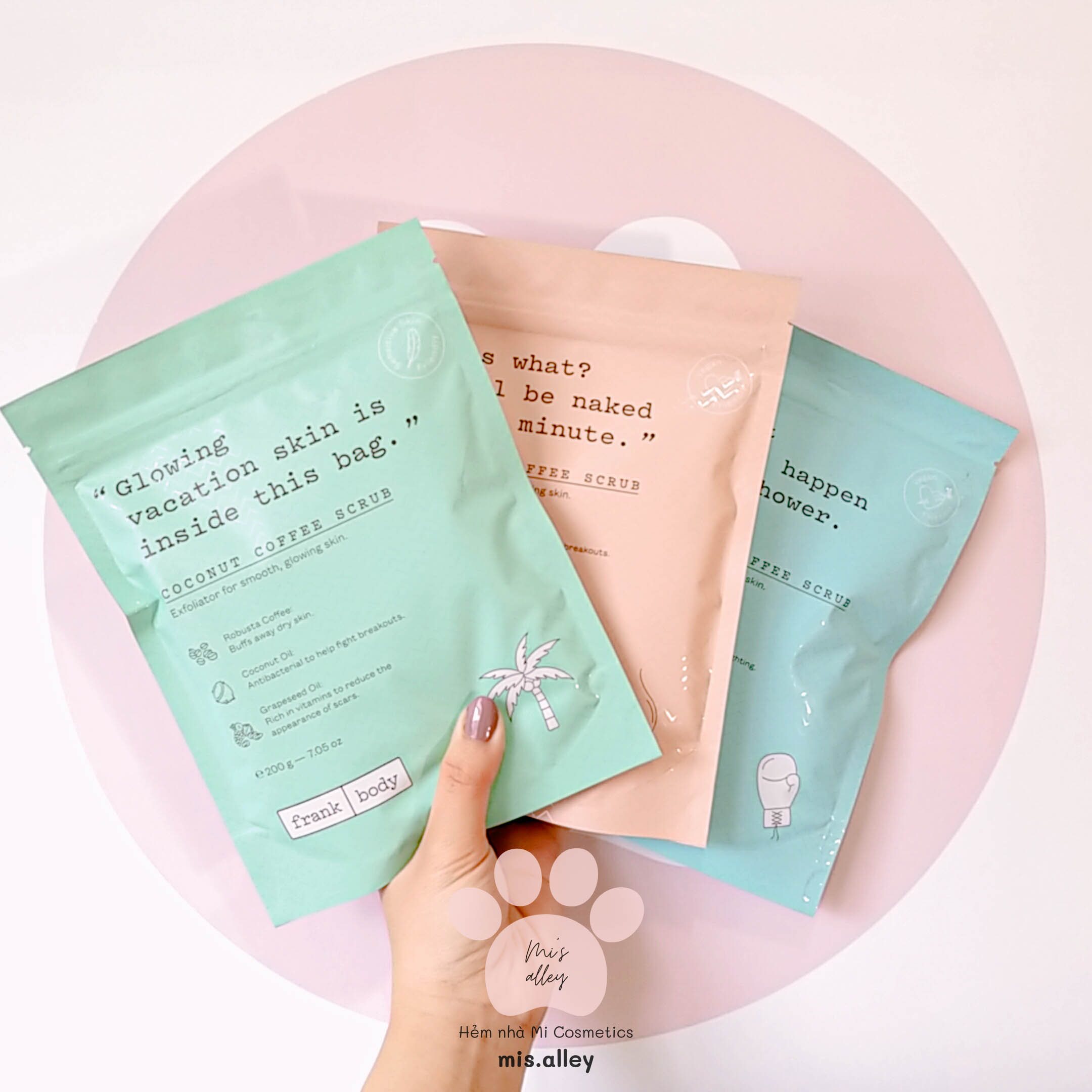 [HCM]🌸Frank Body🌸 Tẩy tế bào chết hạt cà phê 200g Coffee Body Scrub