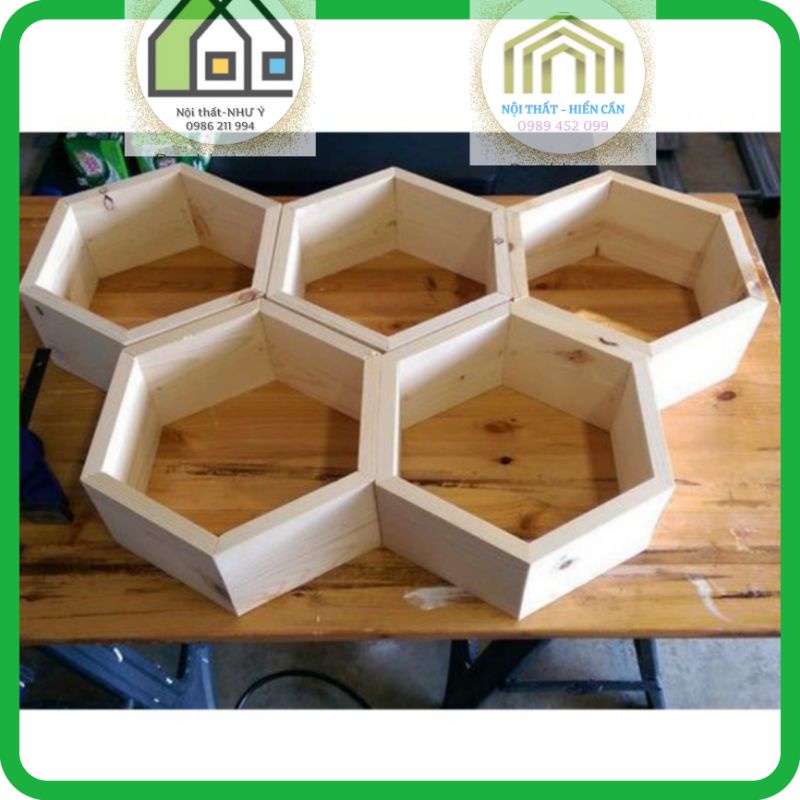 Kệ lục giác treo tường trang trí giá rẻ