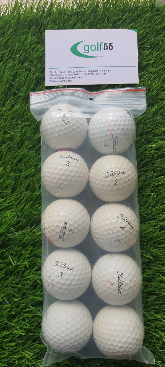 10 quả bóng golf titleist prov 1 prov1x độ mới 50%