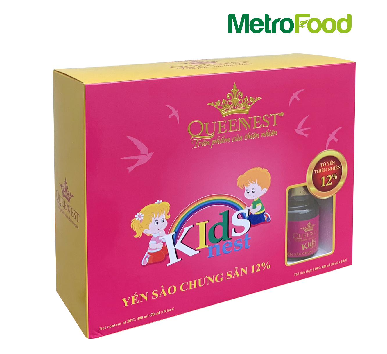 Yến sào chưng sẵn 12% kids nest - 70ml