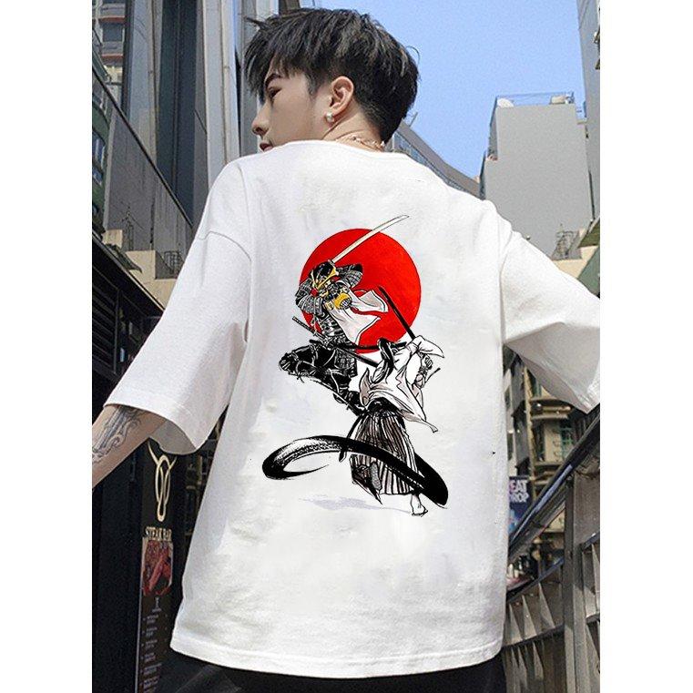 Áo thun unisex tay lỡ Samurai form rộng vải dày mịn TEEVNT1816
