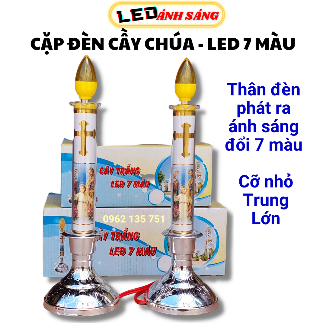 Đèn led thờ thiên chúa giáo loại nhỏ, trung, lớn