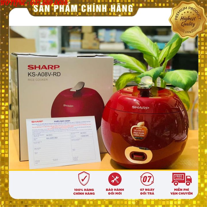 Nồi cơm điện mini shark ks-a08v-rd