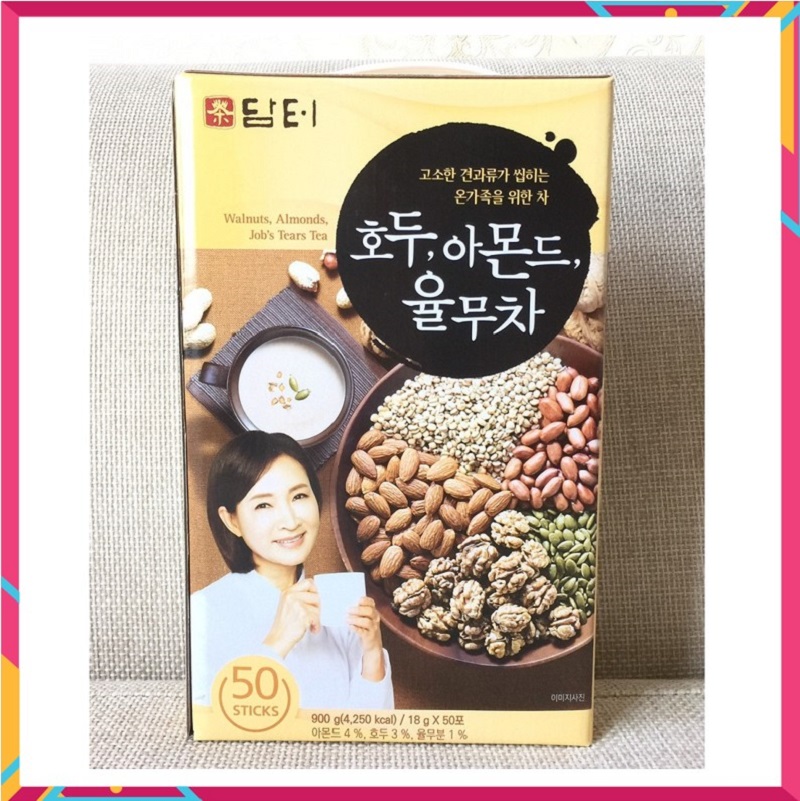 [ Chính Hãng ] Bột Ngũ Cốc Dinh Dưỡng Bà Già Damtuh Hàn Quốc, Hộp 50 Gói * 18g, Ít Đường, Thơm Ngon, Dễ Uống, Tốt Cho Sức Khỏe