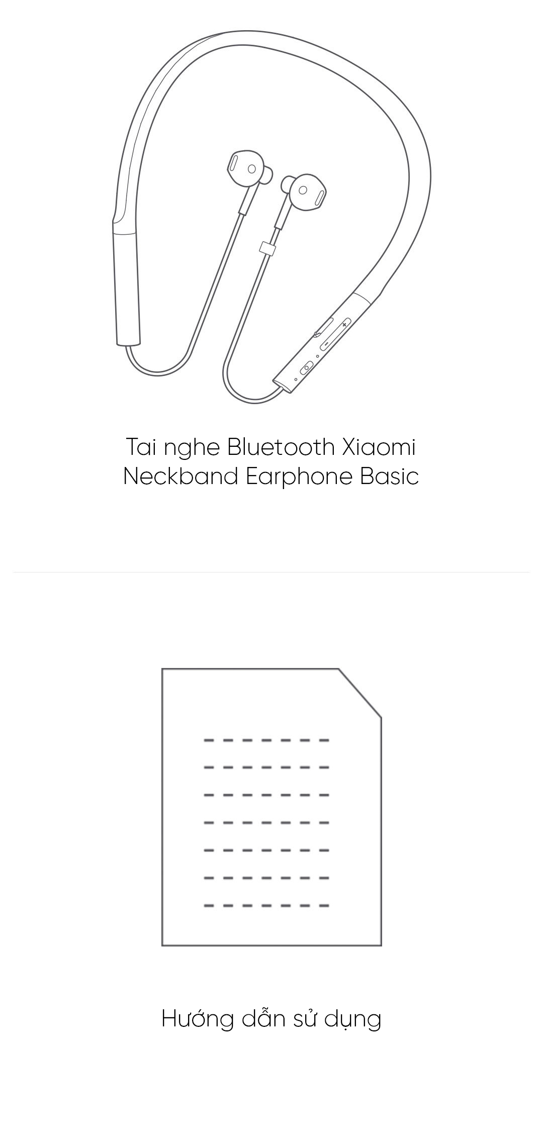 Tai nghe Bluetooth Xiaomi Neckband Earphone Basic