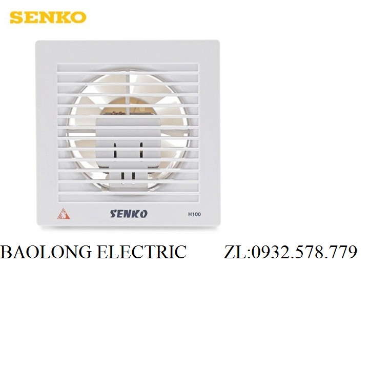 QUẠT HÚT THÔNG GIÓ ÂM TƯỜNG SENKO H100 25W,QUẠT THÔNG GIÓ GẮN TƯỜNG